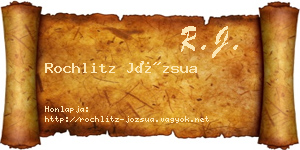 Rochlitz Józsua névjegykártya